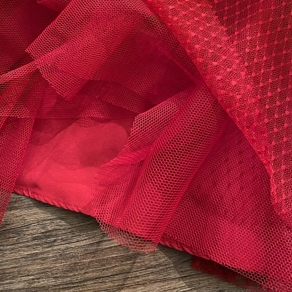 3 for $50✨ Red tulle dress - Picture 9 of 9